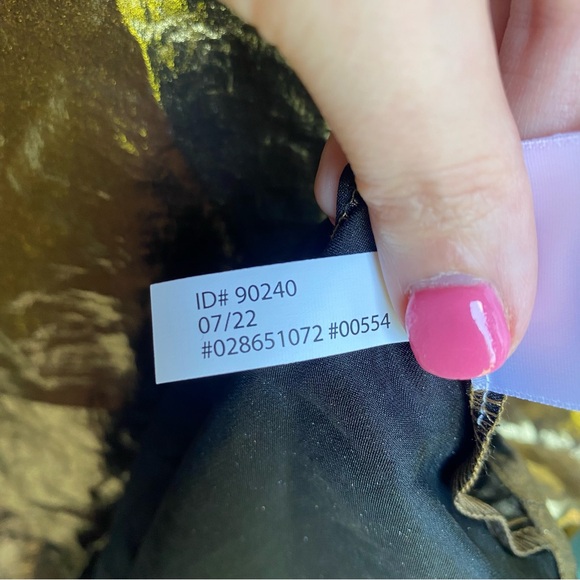 Express Gold Foil Balloon Sleeve Top Size XL NWT - Picture 12 of 13